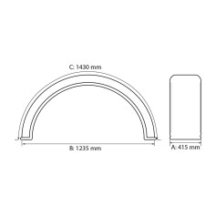 Garde-boue Flap 2RM 320mm PAIRE pour MASSEY FERGUSON Garde-boue Flap 2RM 320mm PAIRE pour MASSEY FERGUSON