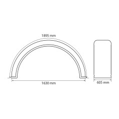 Bavette garde-boue 600mm PAIRE pour MASSEY FERGUSON Bavette garde-boue 600mm PAIRE pour MASSEY FERGUSON
