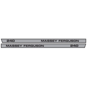Kit d'autocollants «Massey Ferguson 240» réf. 1681728M2 - Massey Ferguson