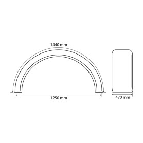 Bavette de garde-boue réf. 82005346 - Ford New Holland