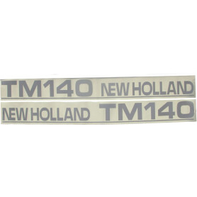 Autocollant New Holland TM140 Set Late Type Blanc pour FORD