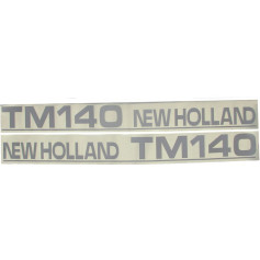 Autocollant New Holland TM140 Set Late Type Blanc pour FORD Autocollant New Holland TM140 Set Late Type Blanc pour FORD