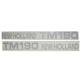 Autocollant New Holland TM190 Set Late Type Blanc pour FORD