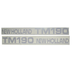 Autocollant New Holland TM190 Set Late Type Blanc pour FORD Autocollant New Holland TM190 Set Late Type Blanc pour FORD
