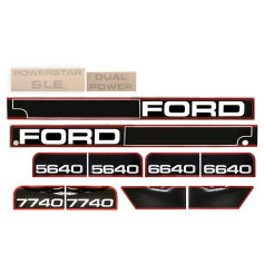 Kit d'autocollants «Ford 7740» ref. 81869734 - Ford New Holland Kit d'autocollants «Ford 7740» ref. 81869734 - Ford New Holland