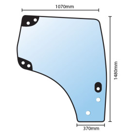 Verre réf. 82027356 pour Ford / New Holland | Agricolors