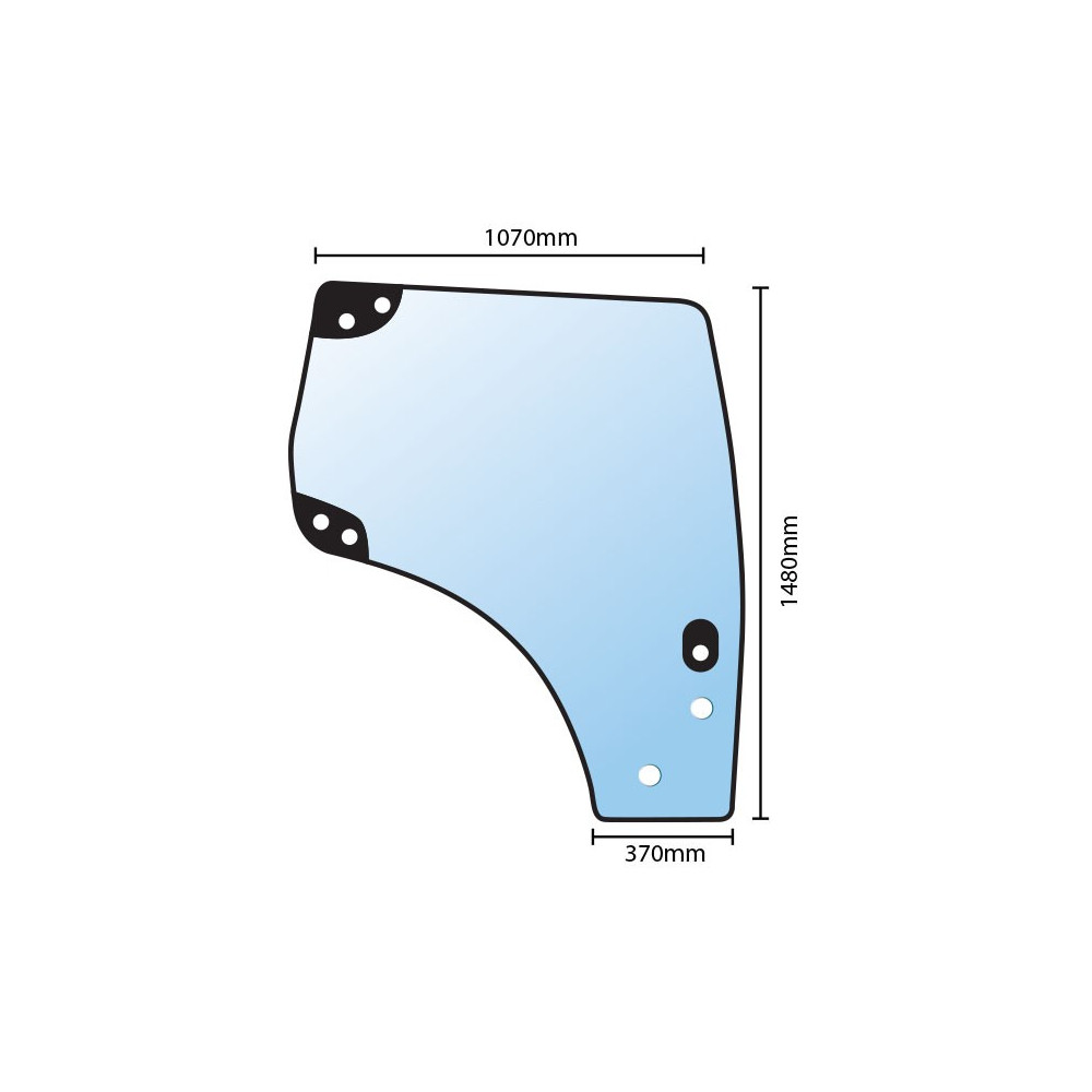 Verre réf. 82027356 pour Ford / New Holland | Agricolors