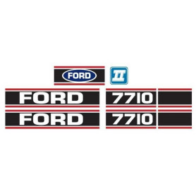 Sticker Ford 7710 Force 2 Rouge & Noir pour FORD