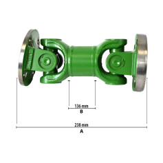 Arbre de transmission réf. AL117418 pour John Deere Arbre de transmission réf. AL117418 pour John Deere