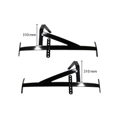 Supports de garde-boue gauche et droit la paire réf. AL206804 pour John Deere Supports de garde-boue gauche et droit la paire réf. AL206804 pour John Deere