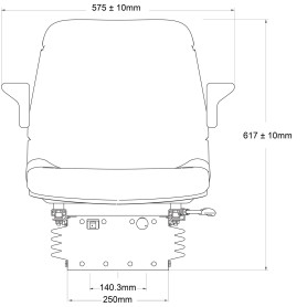 Siège pneumatique Sears réf. SA20442.400