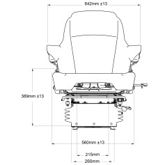 Siège pneumatique Sears réf. D5565A