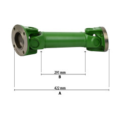 Arbre de transmission réf. AL227399 pour John Deere