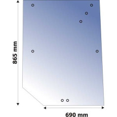 Vitre arrière 6100 6200 6400 7400 Glass pour MASSEY FERGUSON