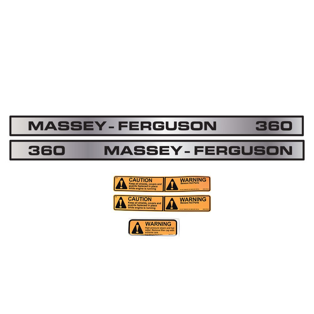 Kit d'autocollants réf. 390031M91 pour Massey Ferguson | Agricolors