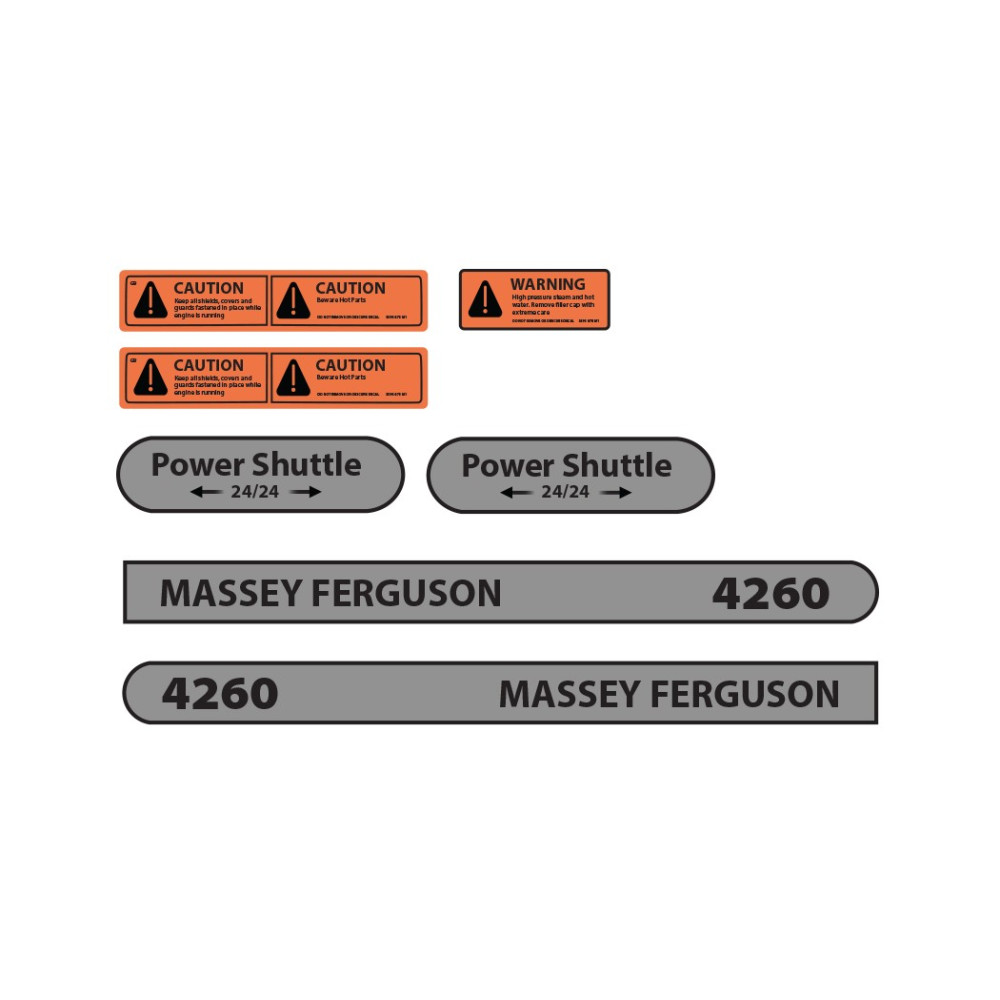 Kit d'autocollants pour Massey Ferguson | Agricolors