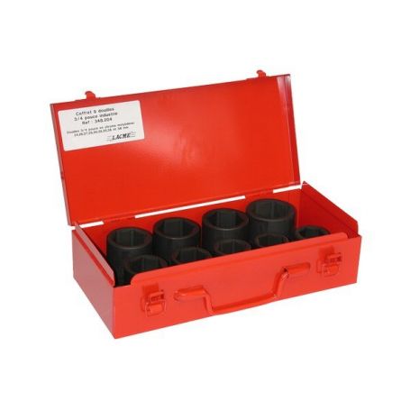 JEU 9 DOUILLES 3/4POUCES 24 À 38 MM - LACMÉ