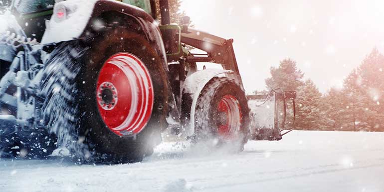 Tracteur sur neige