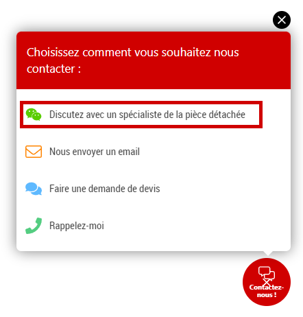 Chat Agricolors.fr, discutez avec un spécialiste de la pièce détachée